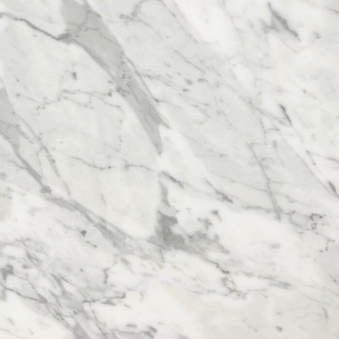 Bianco Carrara Venato Marble - Worktops Close-up of Bianco Carrara Venato Marble showcasing subtle veining, ideal for London homes.
