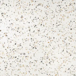 Close-up of Compac Terrazzo Petra Estremoz surface, showcasing its elegant terrazzo pattern.
