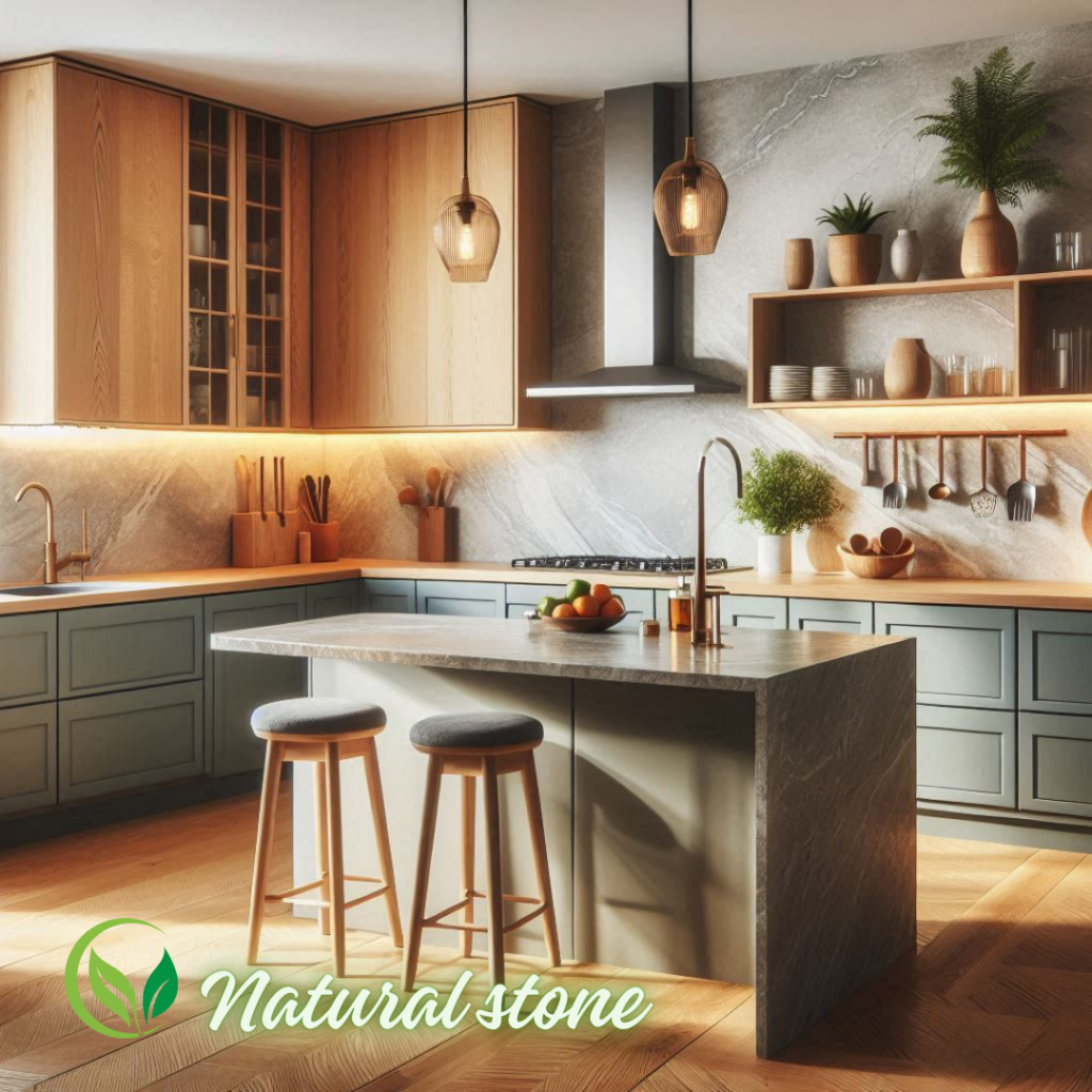 Transform your kitchen with natural stone worktops: Stylish, hardwearing and elegant.