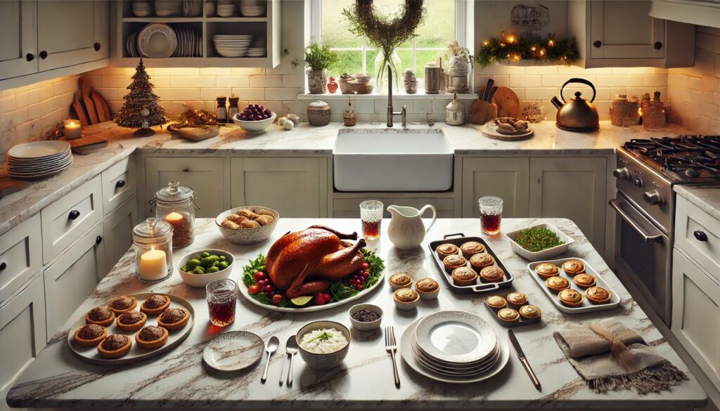 How to Organise Your Kitchen Worktop for a Relaxed Family Christmas Dinner