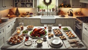 How to Organise Your Kitchen Worktop for a Relaxed Family Christmas Dinner